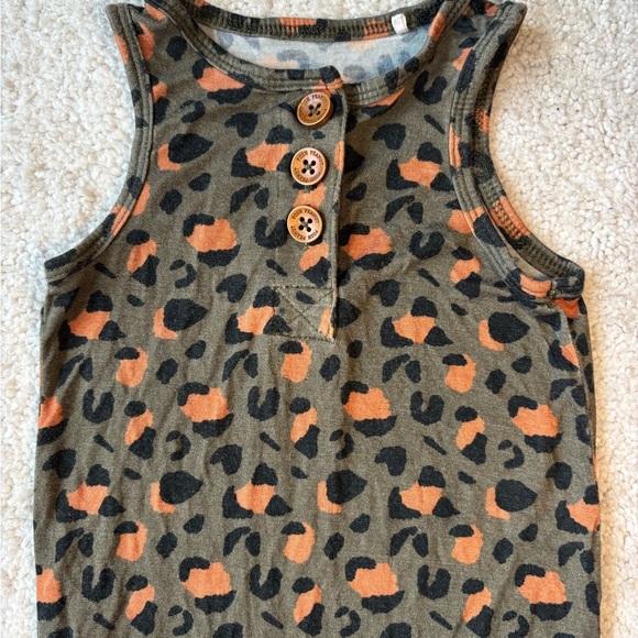 Posh Peanut Leopard Print Racerback Jumpsuit - Picture 2 of 13